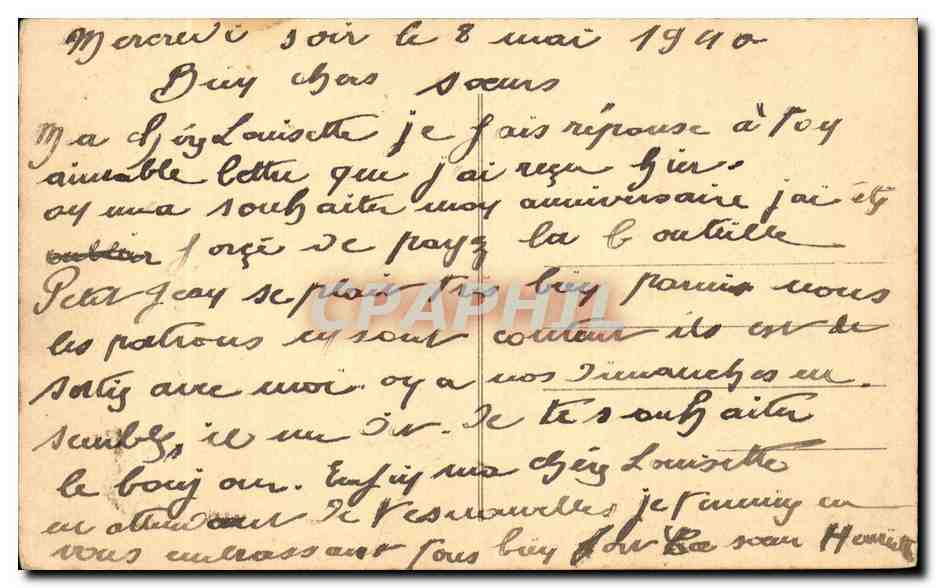 Bordeaux CPA Rue Ste Catherine  — Verso