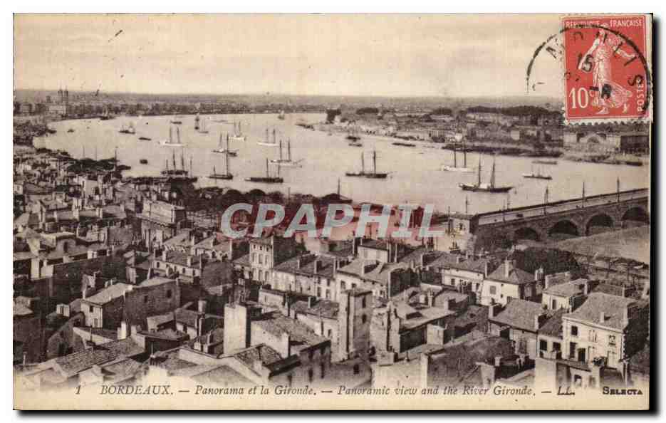 Bordeaux CPA Panorama de la Gironde 