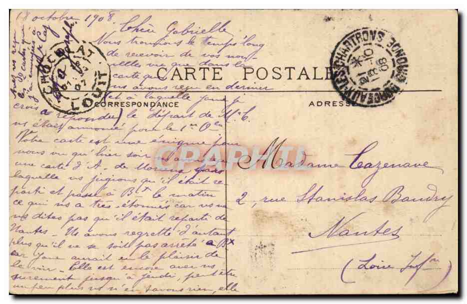 Bordeaux CPA Musee (barque) — Verso