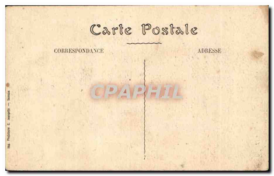 Bordeaux CPA La porte du palais — Verso