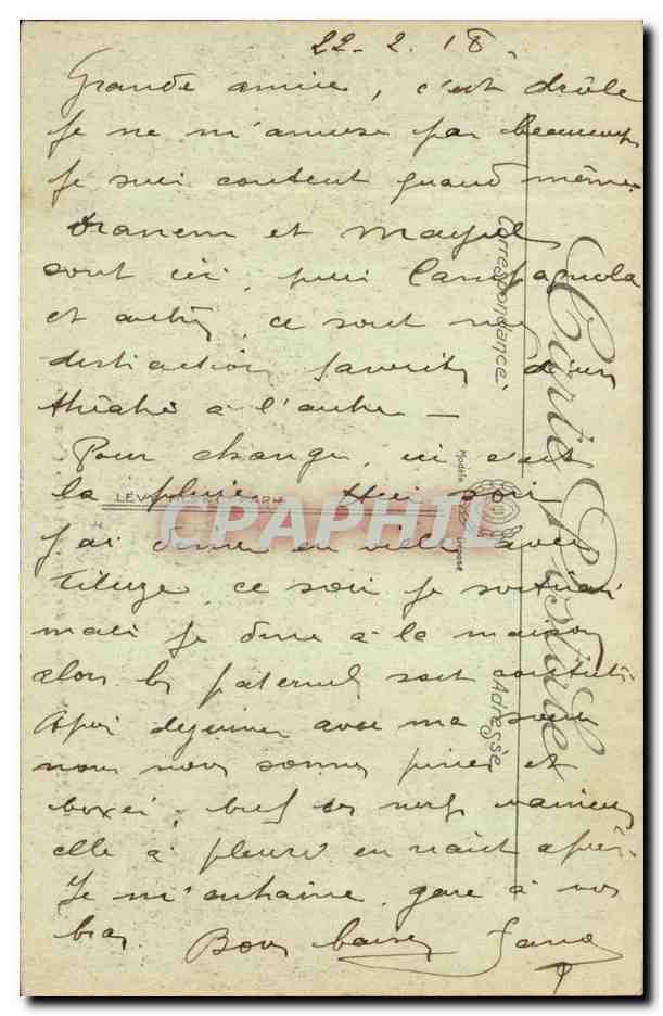Bordeaux — Monument des Girondins et les Quinconces — LL. — n° 212 — Verso