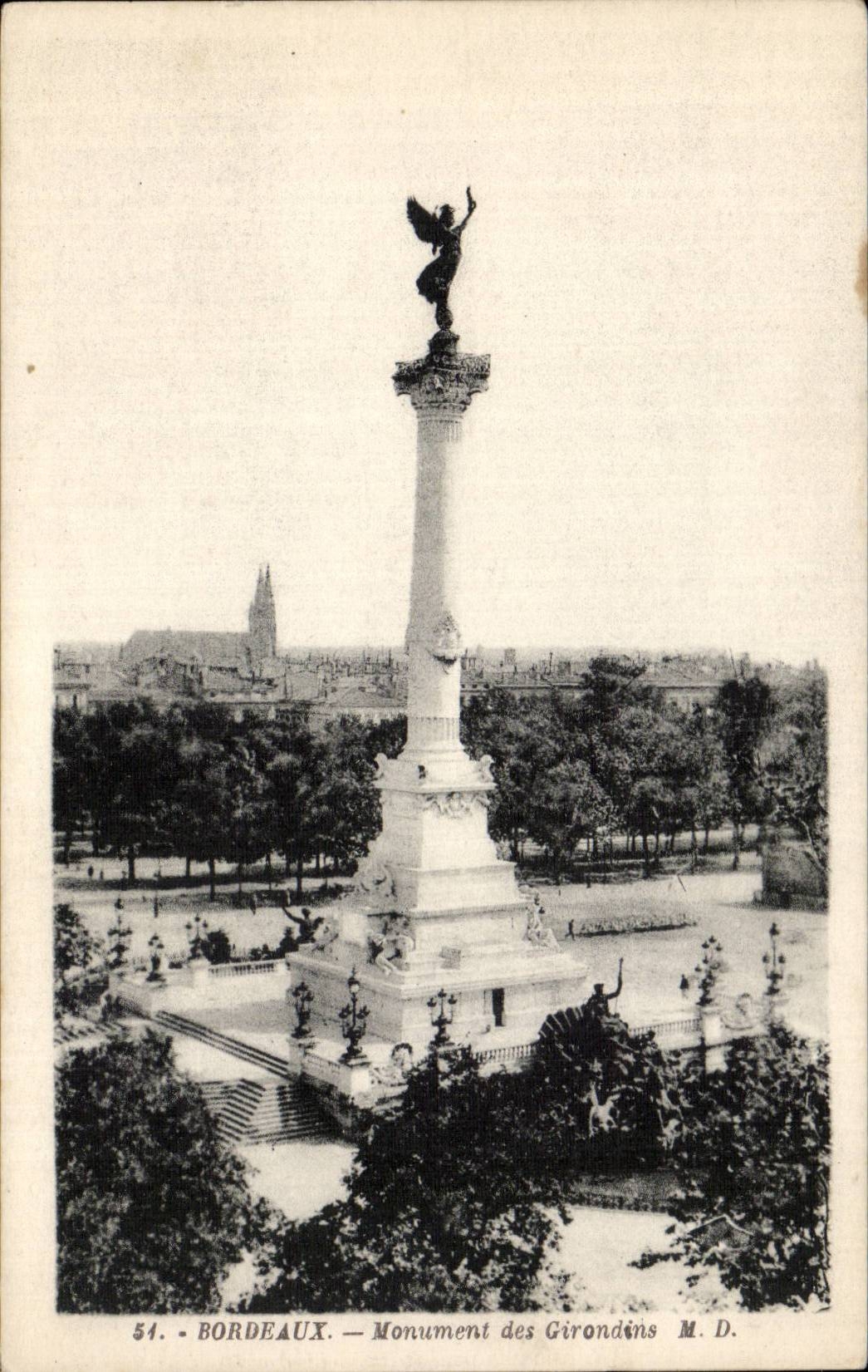 Bordeaux CPA Monument des Girondins