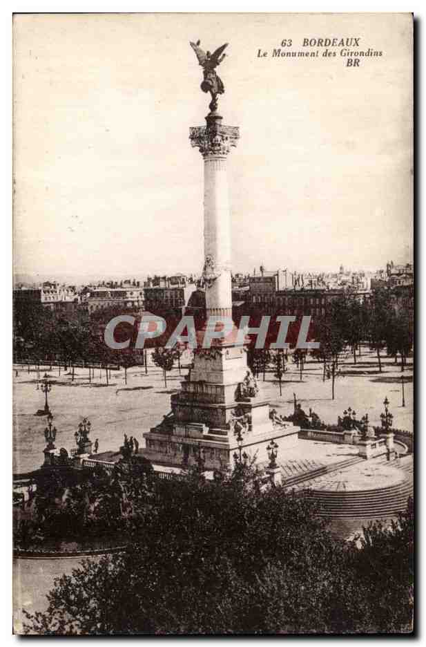 Bordeaux CPA Le monument des Girondins