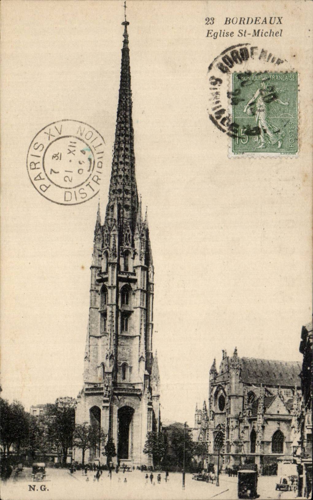 Bordeaux CPA Eglise Saint Michel