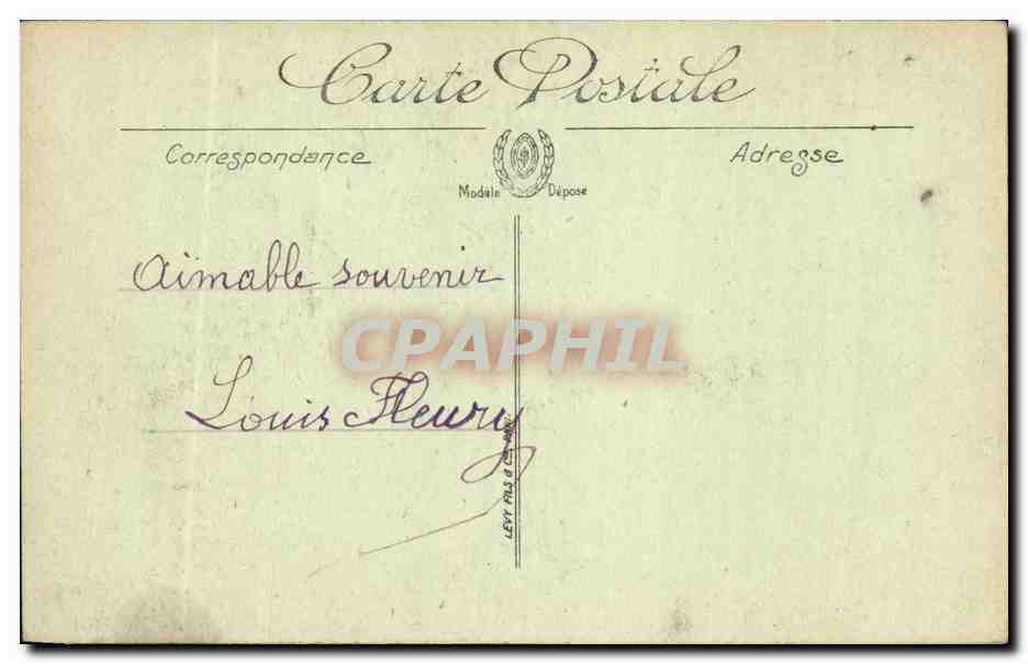 Bordeaux CPA La tour Pey Berland — Verso