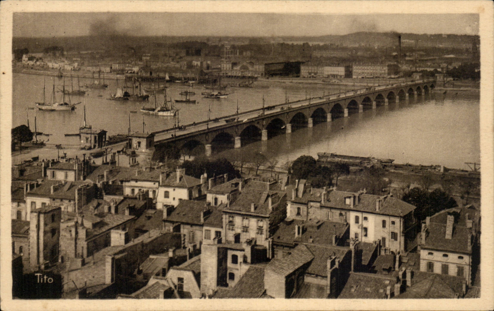 Bordeaux CPA Vue generale prise de la Tour Saint Michel