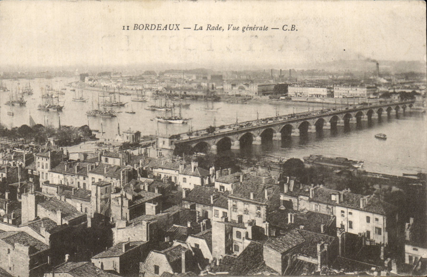 Bordeaux CPA La rade Vue generale