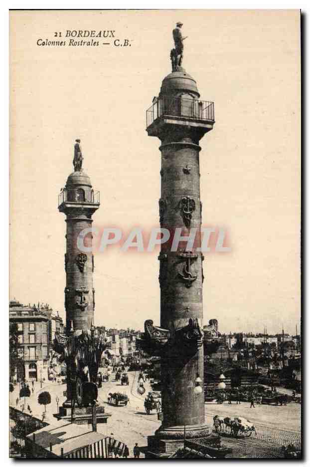 Bordeaux CPA Les colonnes rostrales