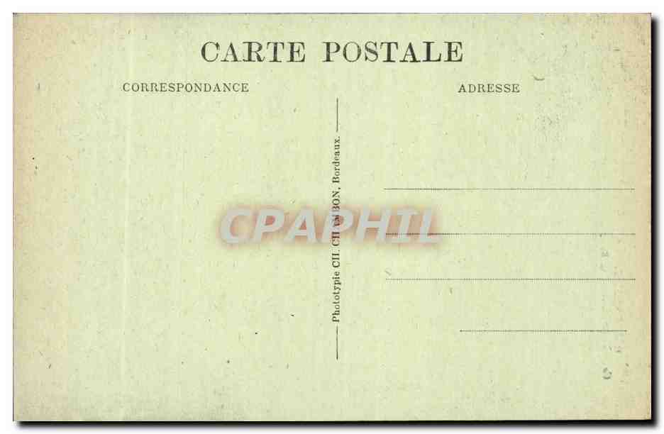 Bordeaux CPA Les colonnes rostrales — Verso