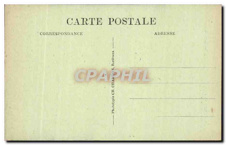 Bordeaux CPA La grosse cloche — Verso