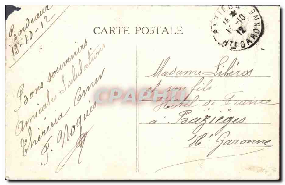 Bordeaux - Église Saint-Michel — A.H. 14 — éditeur A.H. 14 — Rückseite