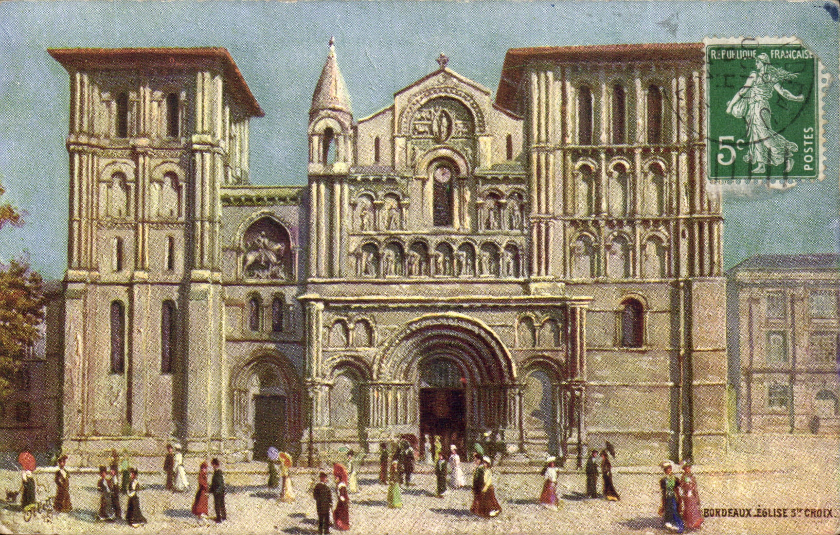 Bordeaux CPA Eglise Sainte CRoix