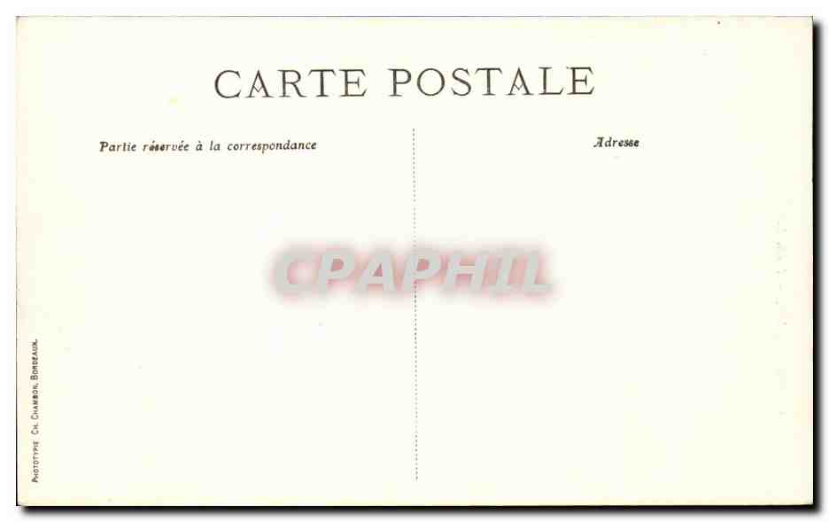 Bordeaux CPA Fleche Saint Michel — Verso