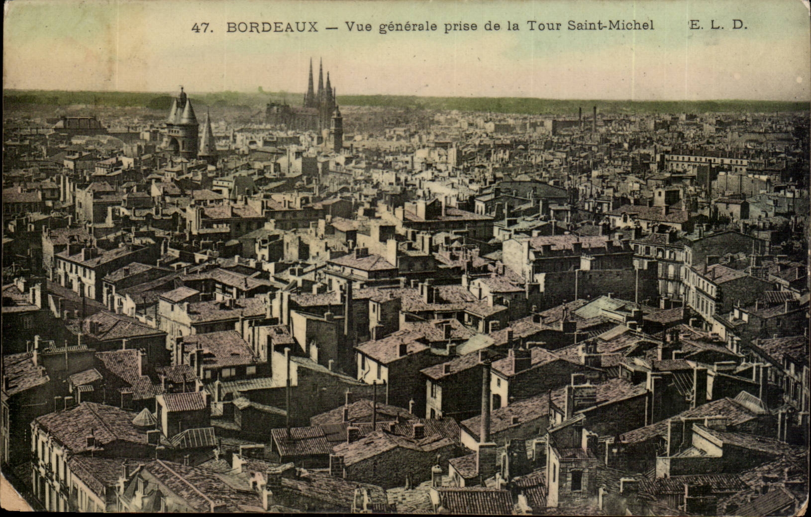 Bordeaux CPA Vue generale prise de la Tour Saint Michel