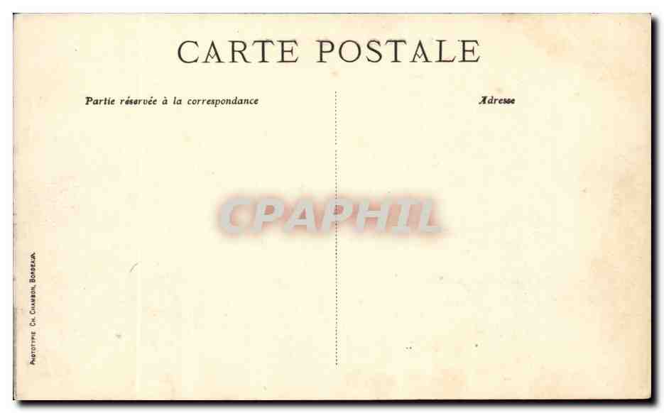 Bordeaux CPA Le pont — Verso