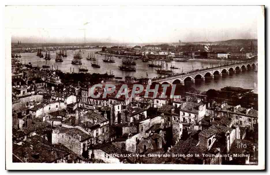 Bordeaux CPA Vue generale prise de la tour Saint Michel