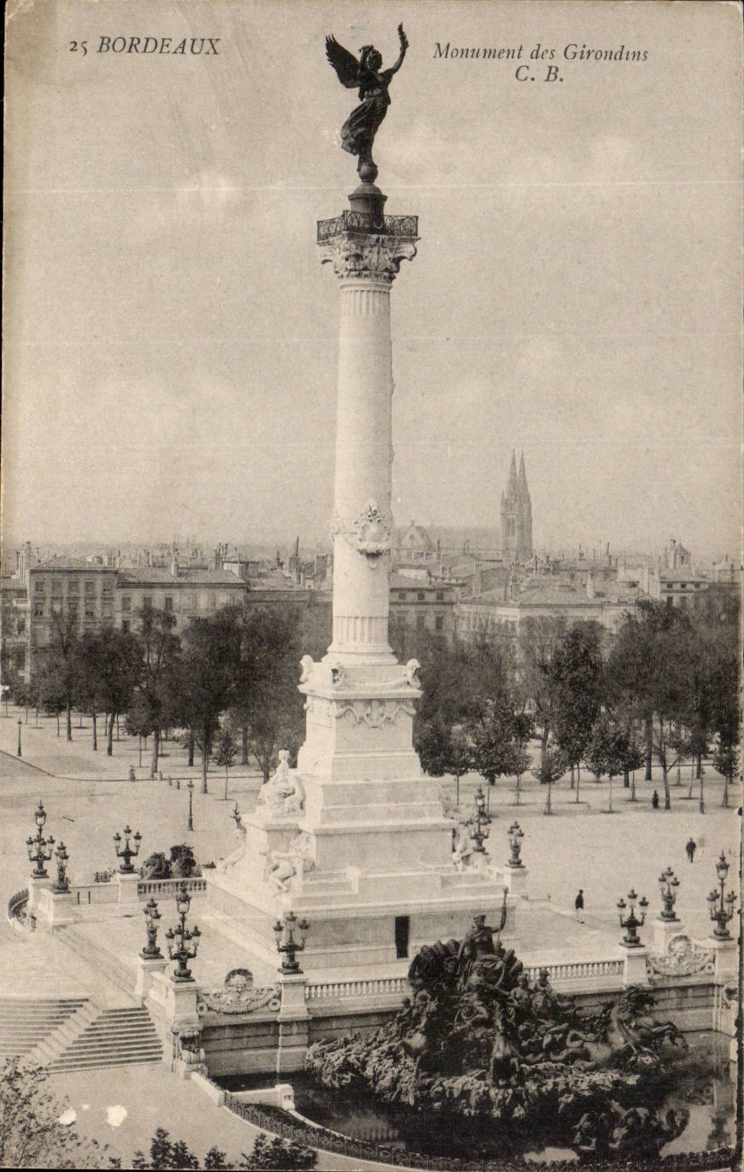 Bordeaux CPA Monument des Girondins