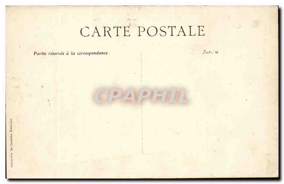 Bordeaux CPA Monument des Girondins — Verso