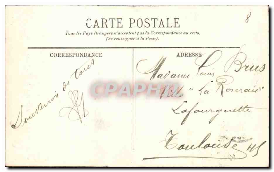 Bordeaux — La Cathédrale — Les Flèches — LL — Verso