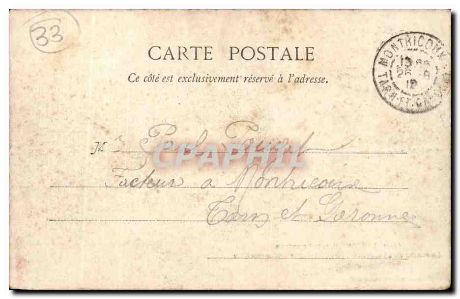 Langoiran, près Bordeaux — vue prise de l'ancien château — Henry Guillier, 44, rue Fonnouve, Libourne — Reverso