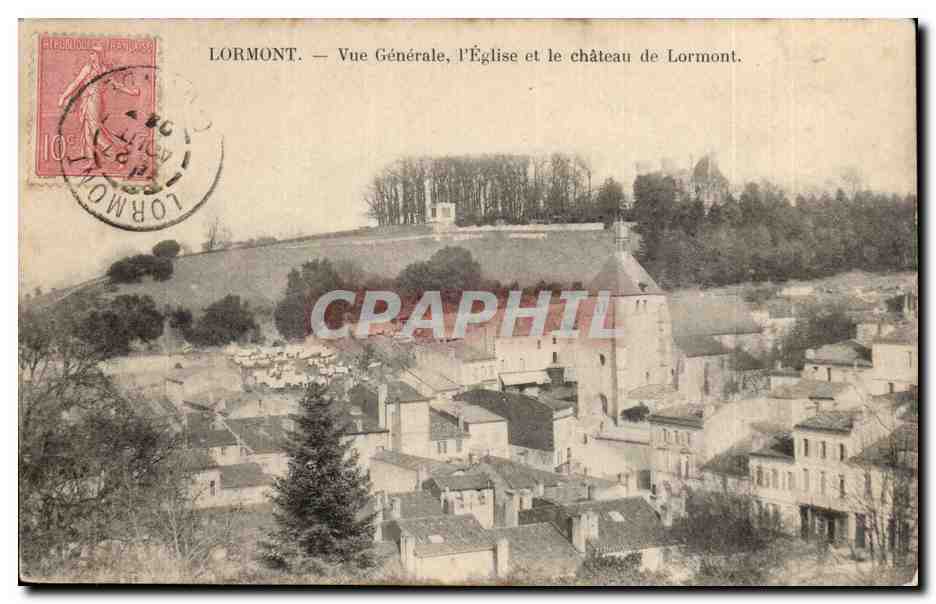 Lormont — Vue Générale, l'Église et le château de Lormont.