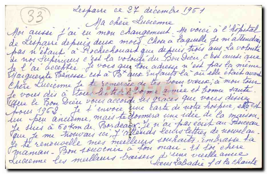 Lesparre CPA Hopital Saint Leonard Vue d'ensemble — Rückseite