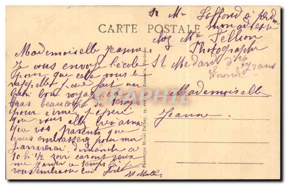 Saint Medard d'Eyzans CPA La mairie et les ecoles — Back