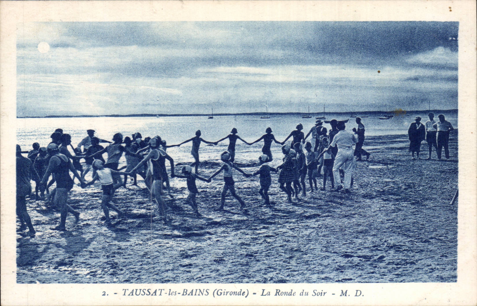 TAUSSAT-les-BAINS (Gironde) — La Ronde du Soir — M. D.