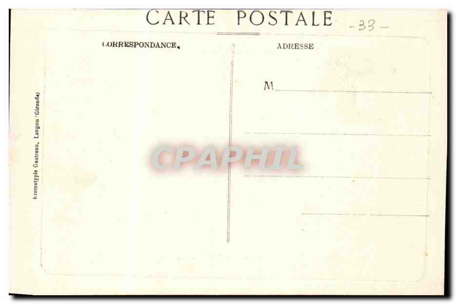 Cadillac-sur-Garonne — Ancien Château du Duc d'Epernon — O. Bartholome, Avenue du Poni — Rückseite