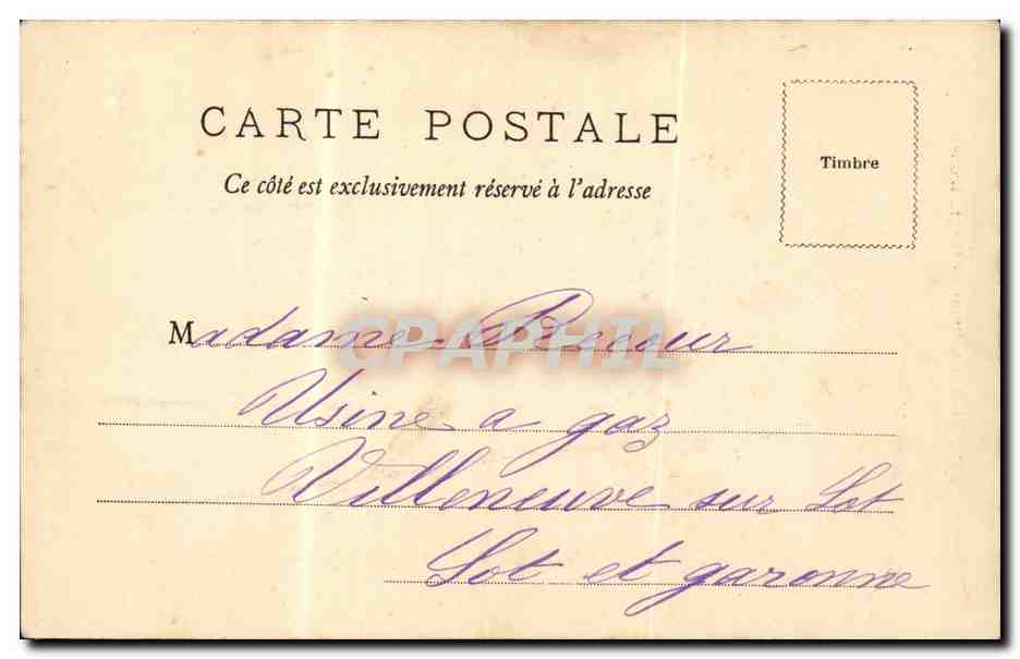 Bazas CPA Place nationale Interieur de la cathedrale — Back