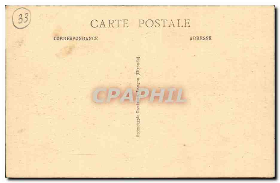 CPA Bazas L'hotel de ville — Back