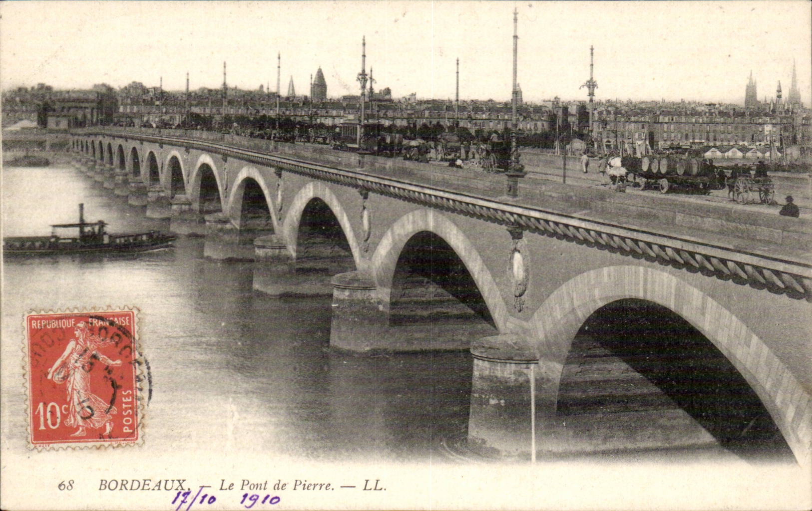 Bordeaux — Le Pont de Pierre — LL. n°68