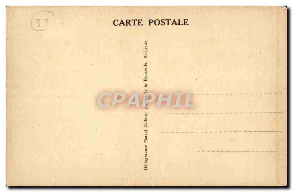 CPSM Bordeaux La douane — Verso