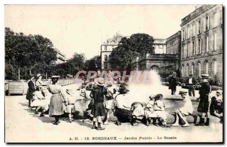 Bordeaux — Jardin Public — Le Bassin — A.H. - 18
