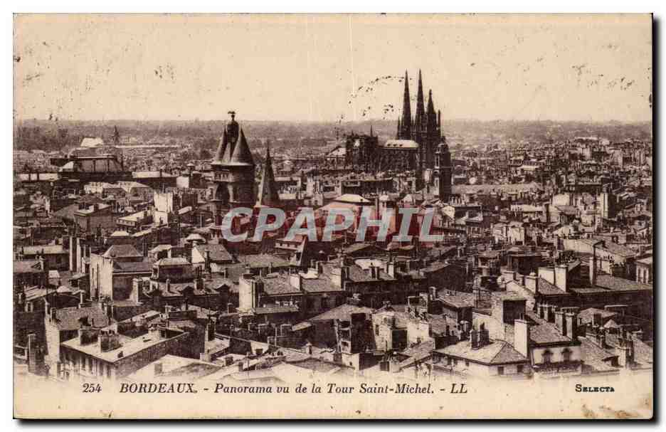 Bordeaux CPA Panorama de la Tour Saint Michel