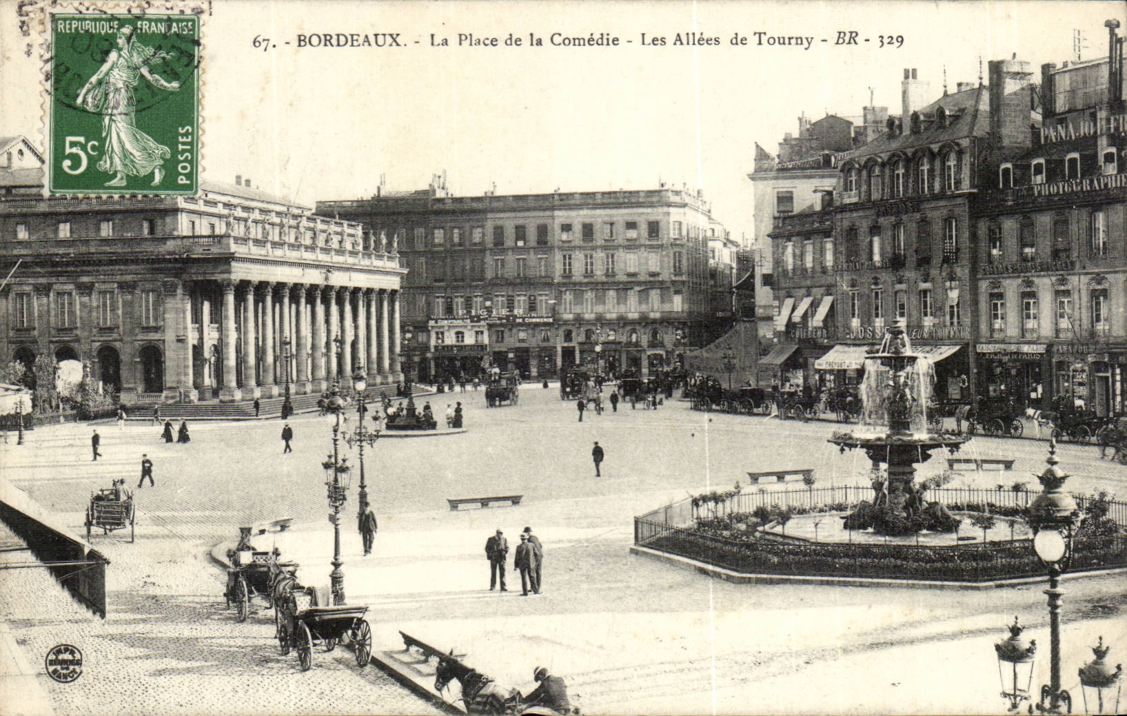 Bordeaux - La Place de la Comédie - Les Allées de Tourny - BR 329