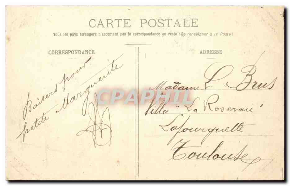 Bordeaux — Allées de Tourny et Grand Théâtre — Collection Gorce, phot.-édit., Talence (Gironde) — Rückseite