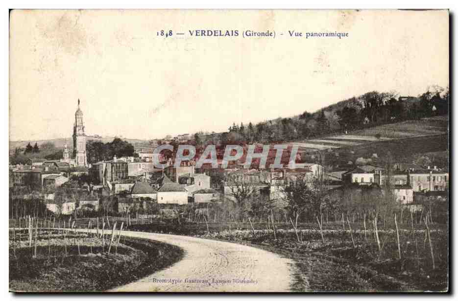 Verdelais CPA Vue panoramique