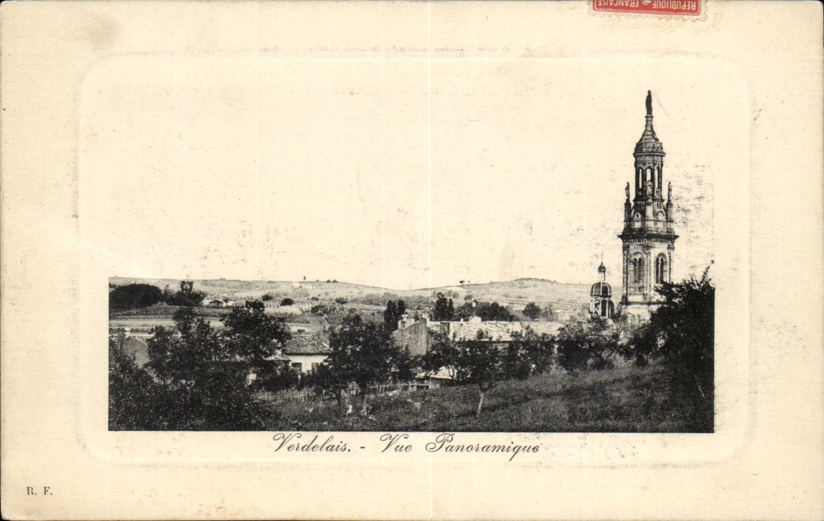 Verdelais CPA Vue panoramique