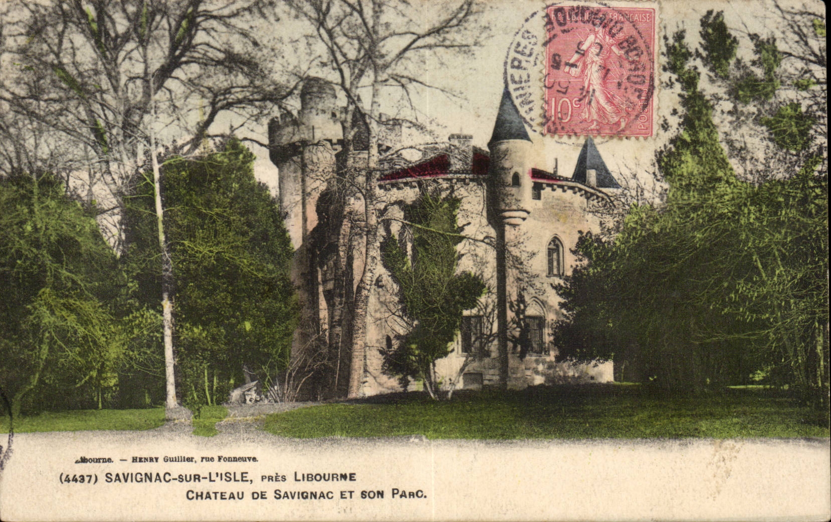 SAvignac sur l'isle pres Libourne CPA Chateau de SAvignac et son parc