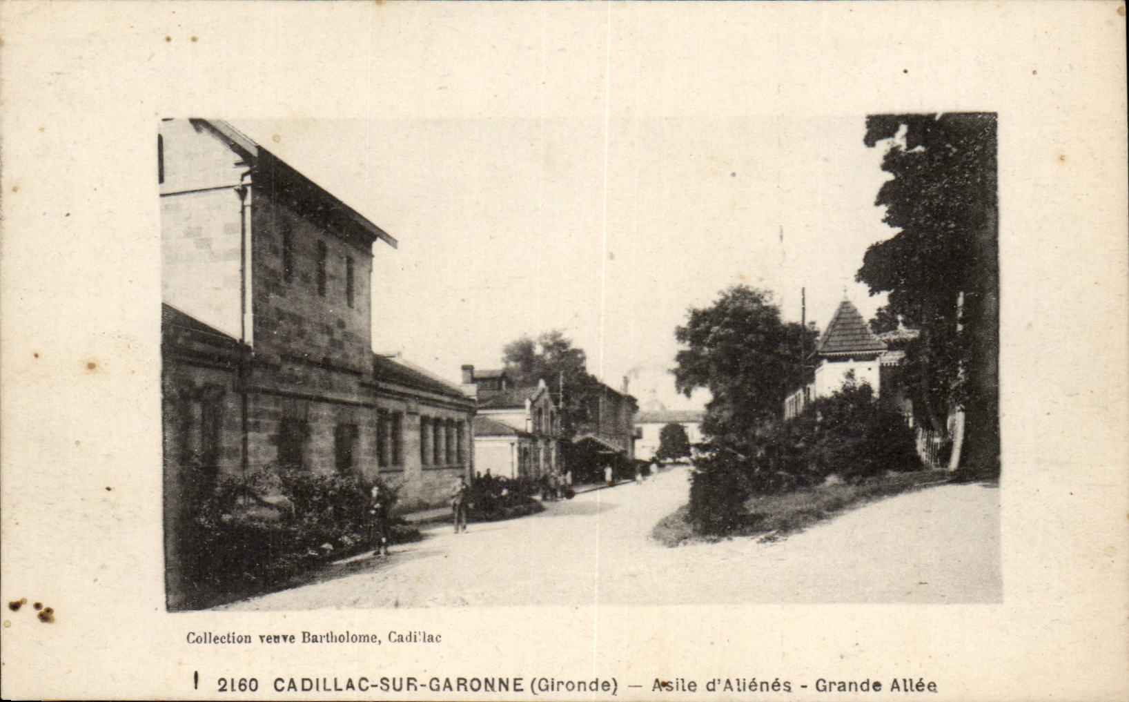 Cadillac-sur-Garonne (Gironde) — Asile d'Aliénés - Grande Allée — Collection veuve Bartholome
