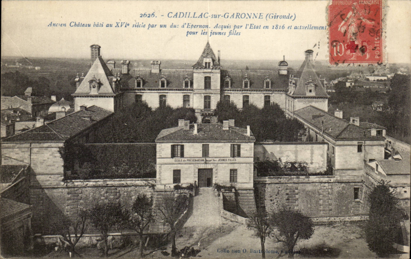 Cadillac sur Garonne CPA Ancien chateau duc d'Epernon