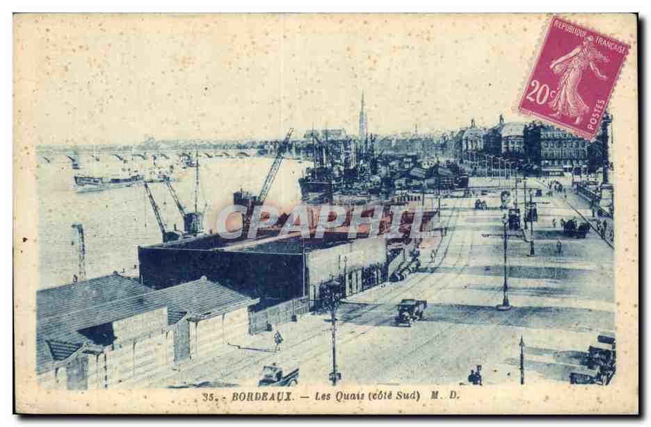 Bordeaux CPA Les quais (cote sud)