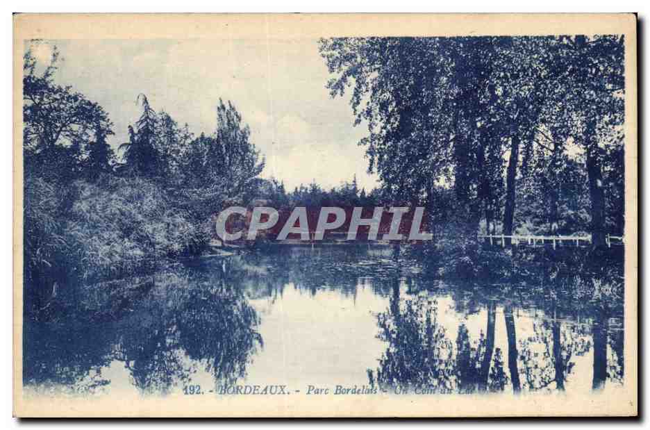 Bordeaux CPA Parc bordelais Un coin du lac