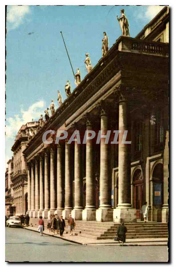 Bordeaux CPA La colonnade du grand theatre chef d'oeuvre de Victor Louis