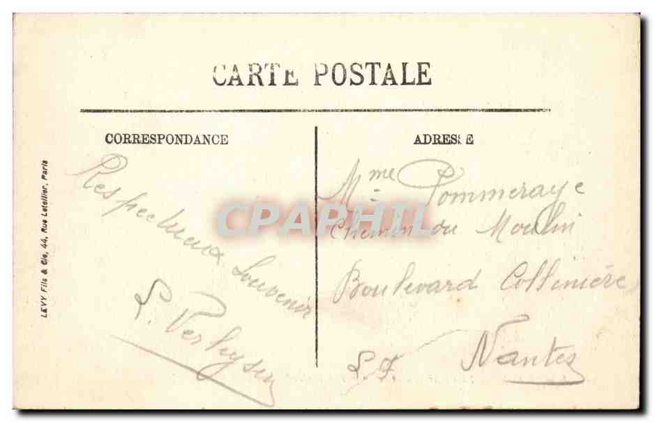 Bordeaux CPA La cathedrale et la Tour Pey Berland — Verso