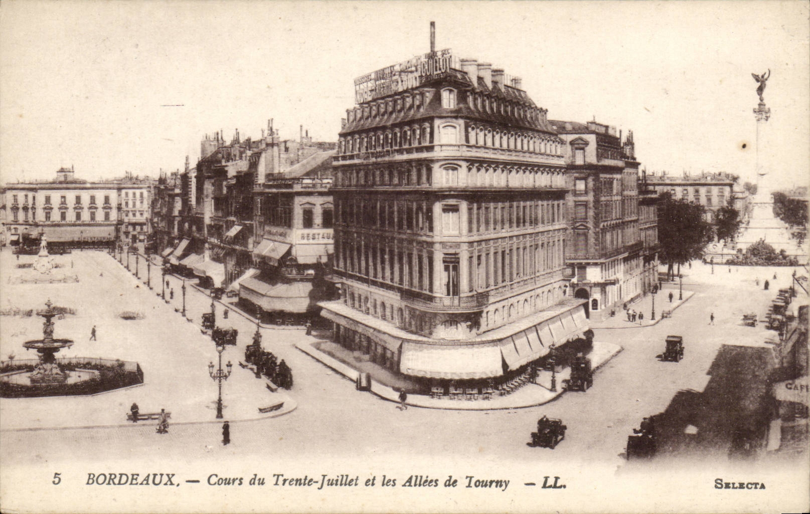 Bordeaux CPA Cours du TRente Juillet et les allees de Tourny