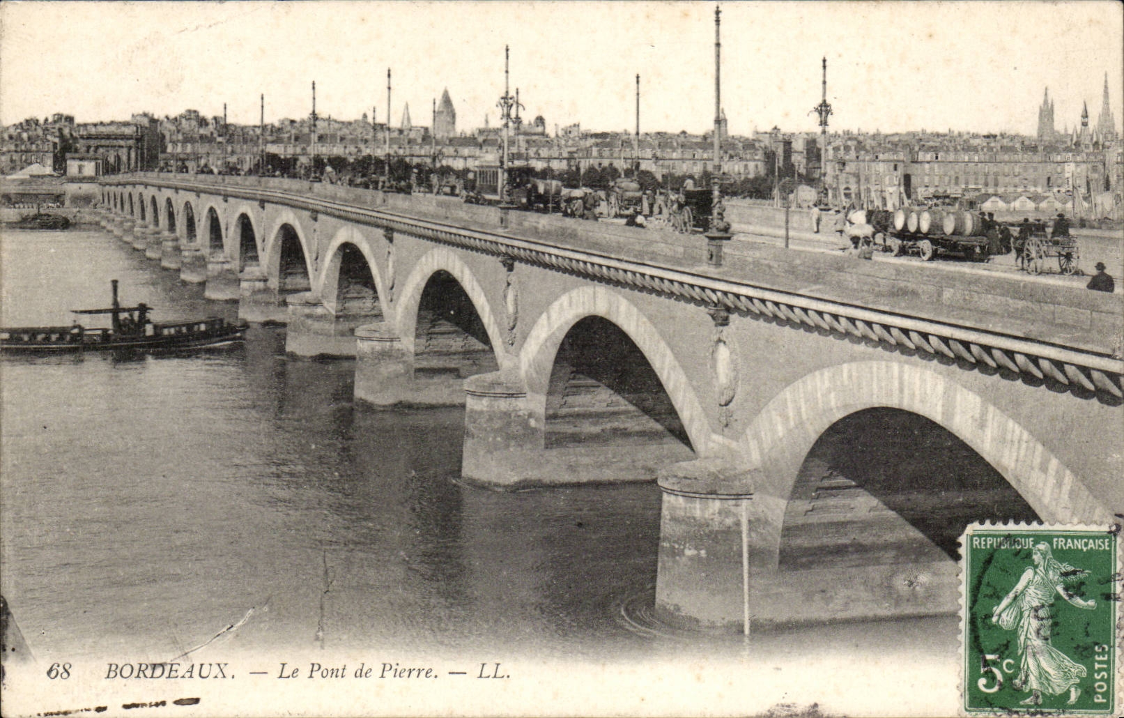 Bordeaux CPA Le pont de pierre
