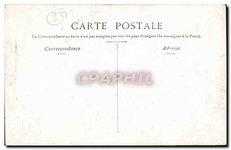 Bordeaux CPA Tour St Michel — Verso