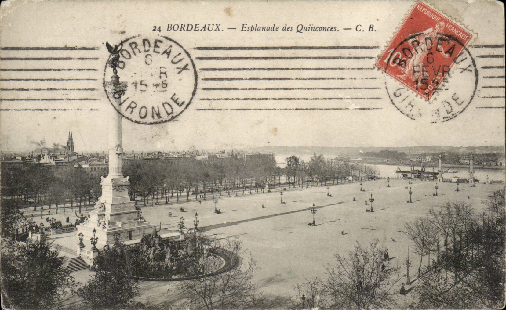 Bordeaux — Esplanade des Quinconces — C. B.